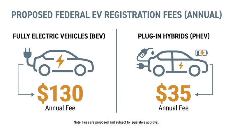 The bill introduces new federal fees for electric vehicles to help fund the Highway Trust Fund.