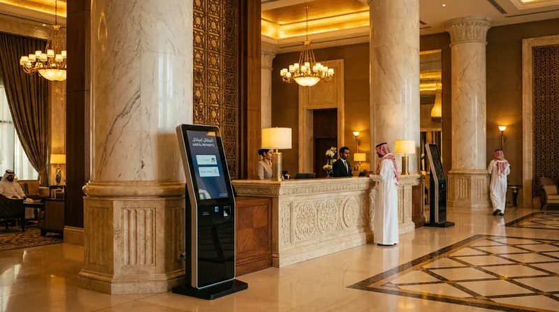 Saudi hospitality venues are rapidly integrating Chinese digital payment systems and Mandarin signage.