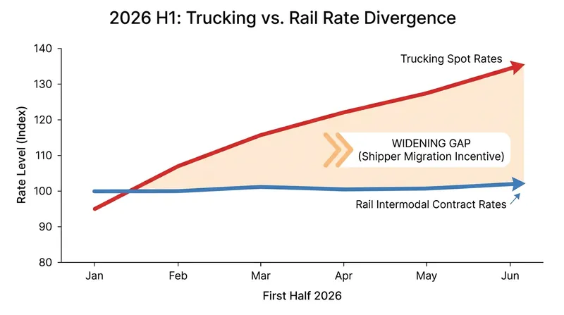 Rising highway costs have made rail an increasingly attractive option for shippers.