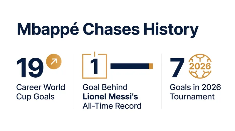 Mbappé's 70th-minute penalty brought him within one goal of the all-time World Cup scoring record.
