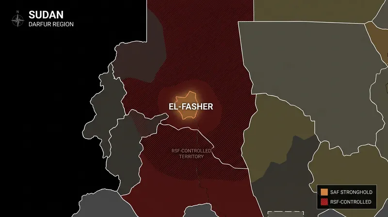 El-Fasher is the final major city in Darfur not under total RSF control.