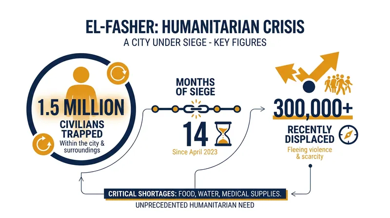 The scale of the humanitarian crisis in El-Fasher.