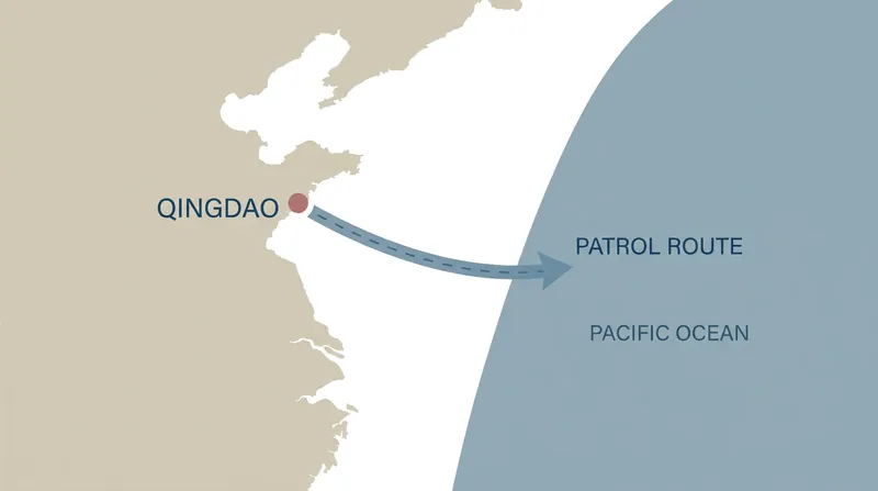 The exercises begin off the coast of Qingdao before transitioning into a joint Pacific patrol.