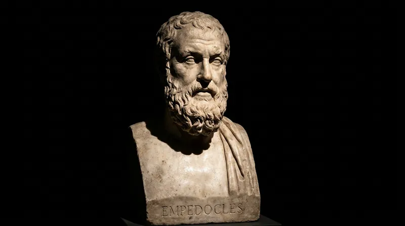 Empedocles's blend of natural science and poetic mysticism laid the groundwork for later atomic theory.