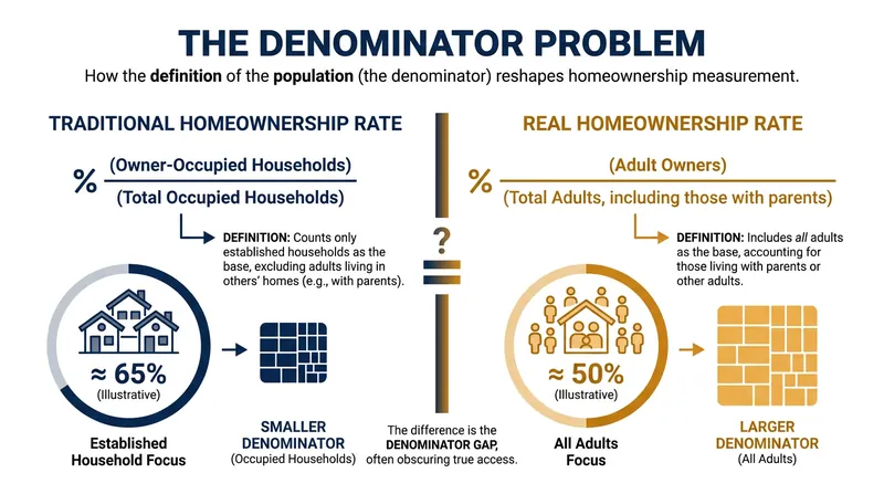 How official statistics erase millions of young adults from the housing market.