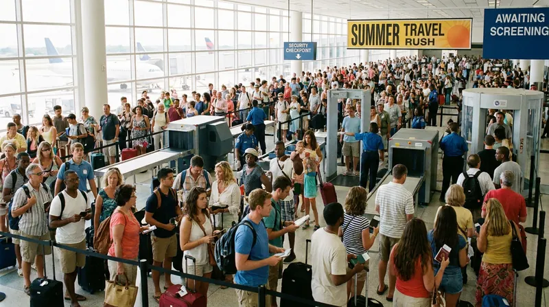 The transition to automated ID checks has caused localized bottlenecks as passengers learn the new system.
