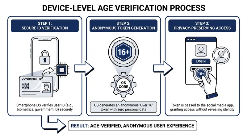 Technologists propose device-level verification to enforce age limits without compromising adult privacy.