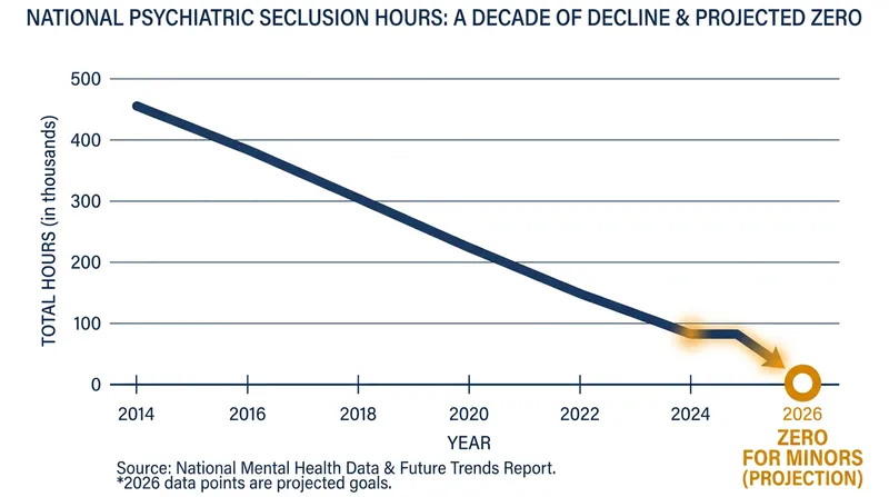 The practice of seclusion has been steadily declining, but the new law makes the ban absolute for patients under 18.