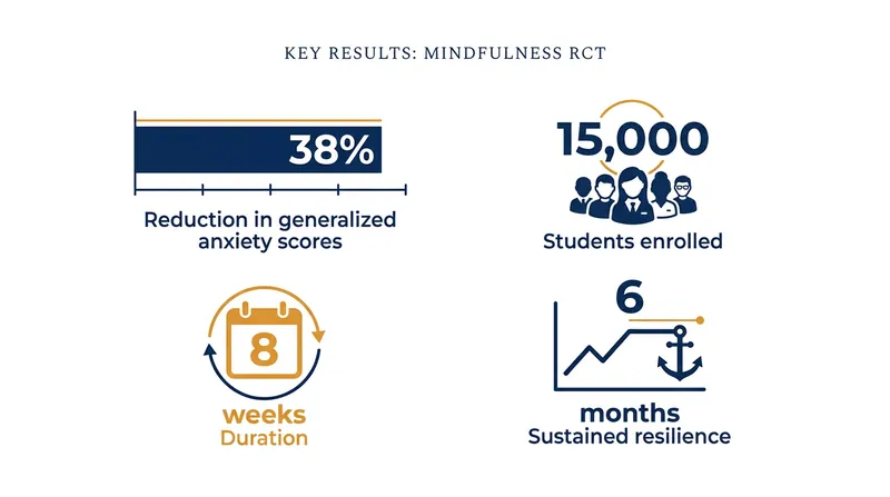 Key findings from the JAMA Psychiatry randomized controlled trial.