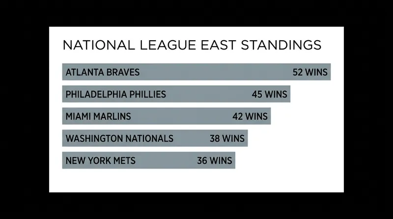 The Braves hold a commanding lead in the NL East, while the Mets look to climb out of the cellar.