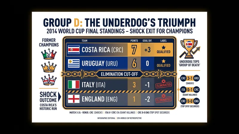 In 2014, Costa Rica defied all statistical models to win a group containing three former World Cup champions.