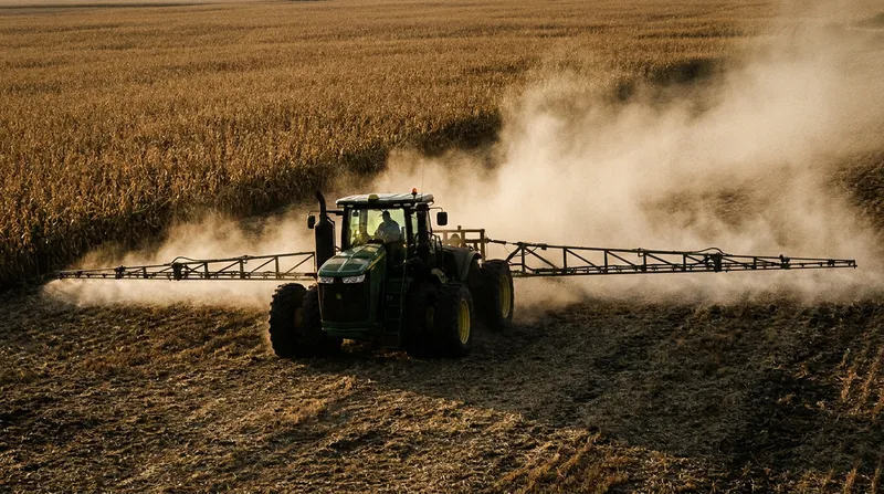 Synthetic fertilizers are essential for high crop yields but are a major source of agricultural greenhouse gas emissions.