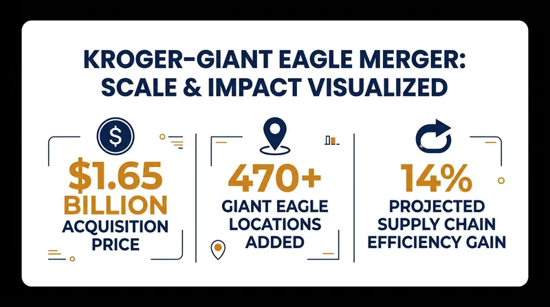 By the numbers: The scale and projected efficiencies of the Kroger-Giant Eagle consolidation.