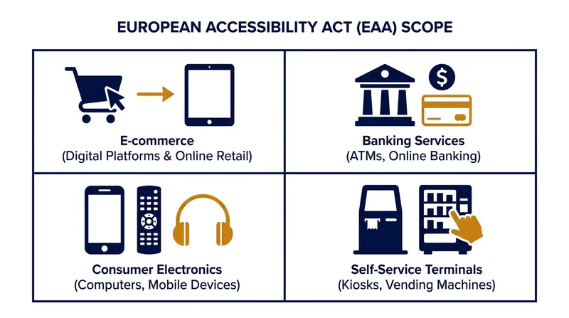 The EAA covers a broad range of private-sector products and services essential to modern life.