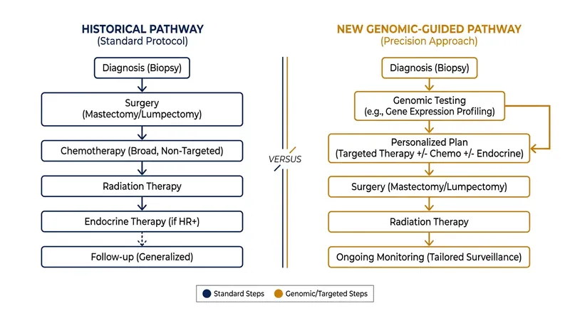 Genomic testing allows doctors to move away from a one-size-fits-all approach to breast cancer treatment.