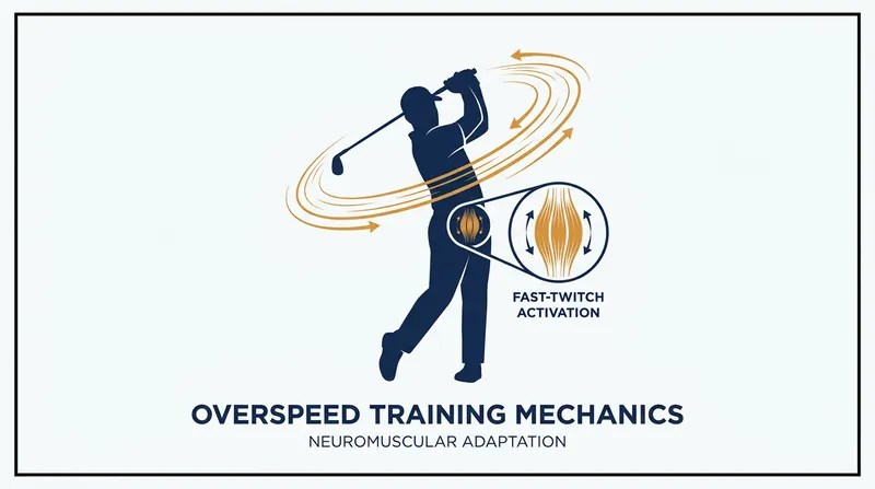 Overspeed training retrains the central nervous system to fire fast-twitch muscle fibers, increasing overall swing speed.