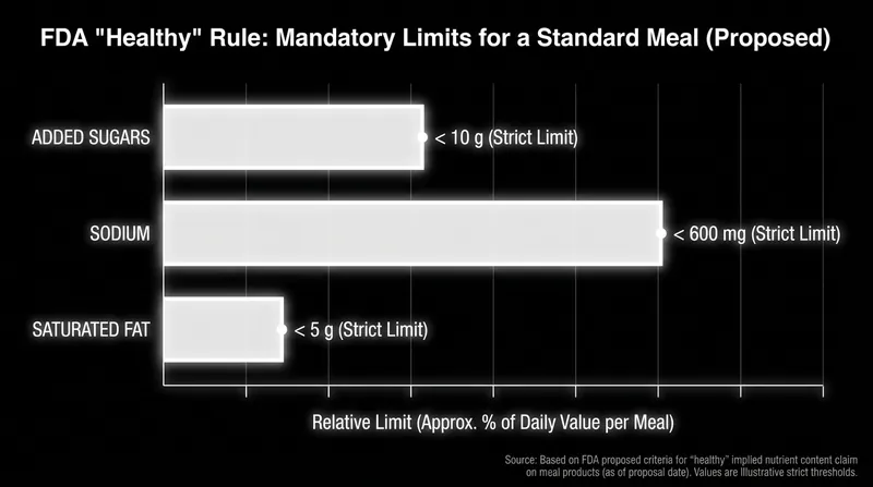 The new rule introduces strict caps on added sugars, sodium, and saturated fats.