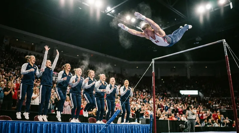 The mixed format breaks down traditional silos, with male and female athletes actively supporting each other on the competition floor.