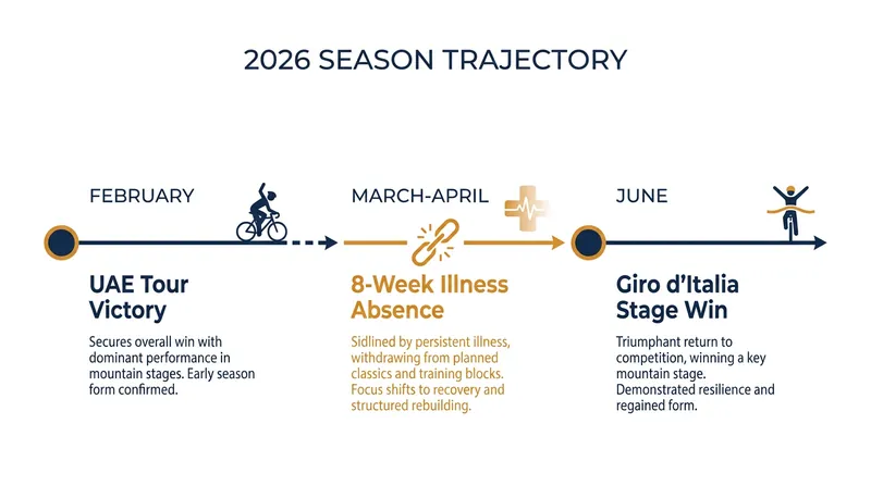 The long road back: Longo Borghini's 2026 season timeline.