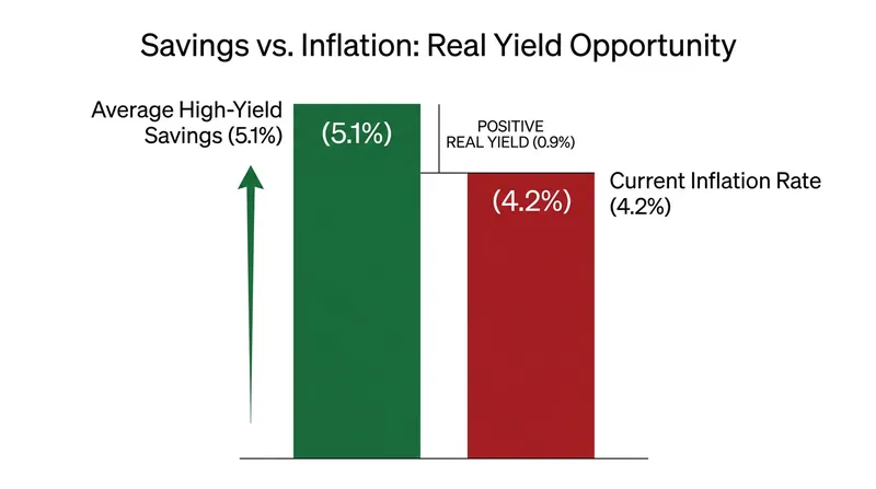High-yield savings accounts are currently offering a buffer against the erosion of purchasing power.