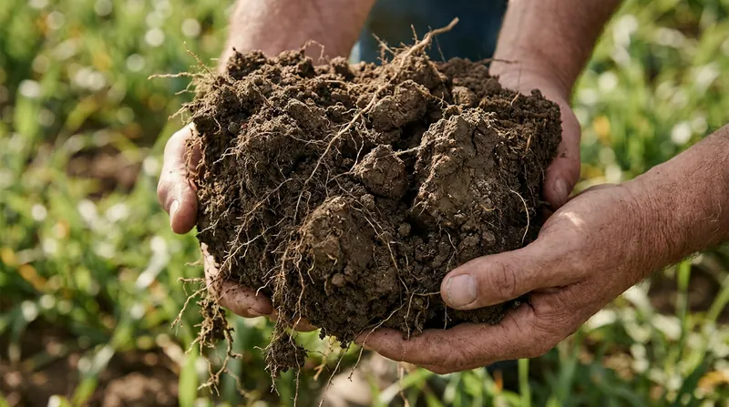 No-till farming and cover crops work synergistically to trap carbon underground and build long-term soil organic matter.