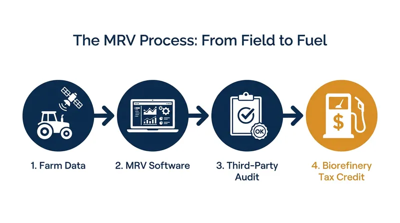 Rigorous Measurement, Reporting, and Verification (MRV) ensures that carbon reduction claims are accurate and permanent.