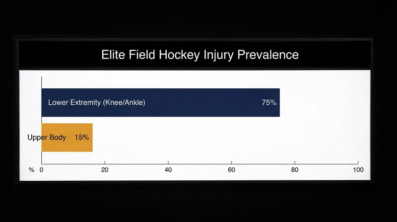 Lower extremity injuries remain the most prevalent severe setbacks in elite women's field hockey.