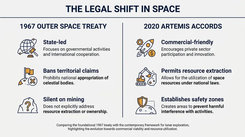 How the Artemis Accords reinterpret the foundational 1967 treaty.