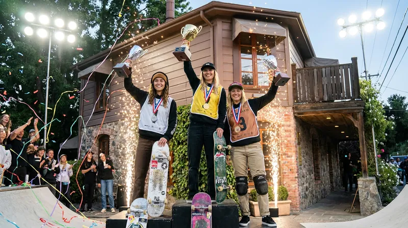 The podium in Los Angeles showcased the sport's rising stars alongside established champions.