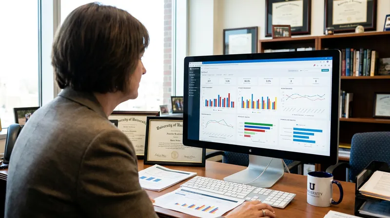 Colleges are scrambling to implement complex tracking dashboards within their Learning Management Systems to quantify faculty engagement.