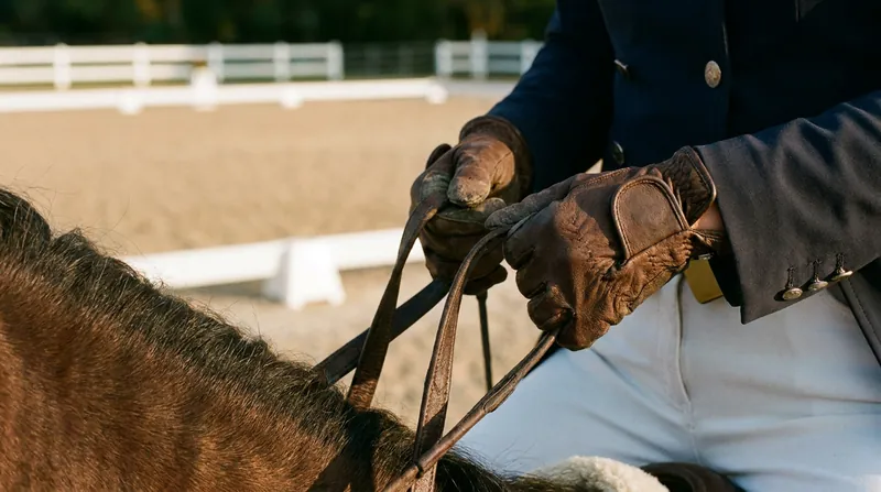 Wrist mobility is critical in dressage, where riders rely on elastic hands to maintain a soft contact with the horse's mouth.