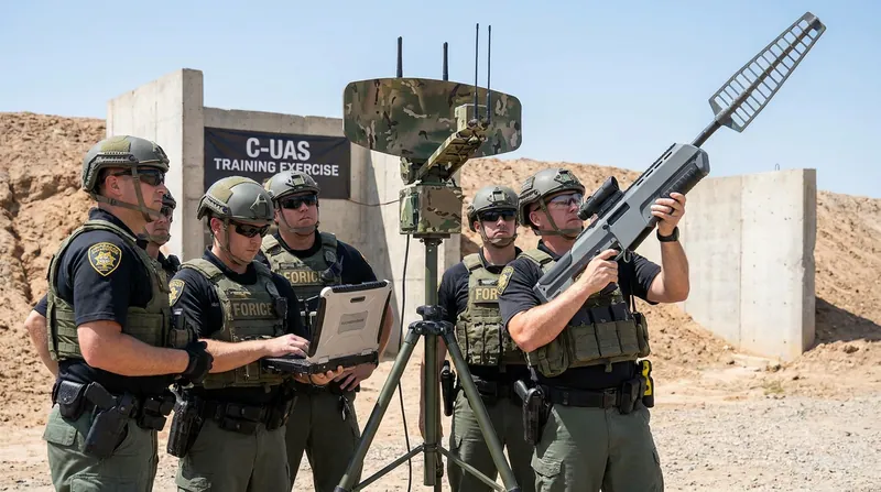 Officers must complete mandatory certification at the FBI's National Counter-UAS Training Center before exercising mitigation powers.