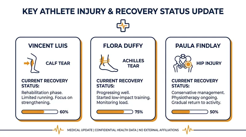 A snapshot of the injury ward for the 2026 global triathlon season.