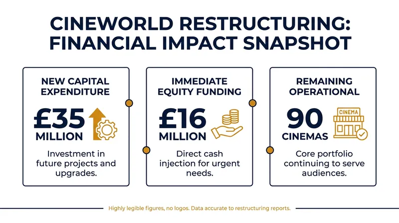 The financial breakdown of Cineworld's court-approved restructuring plan.