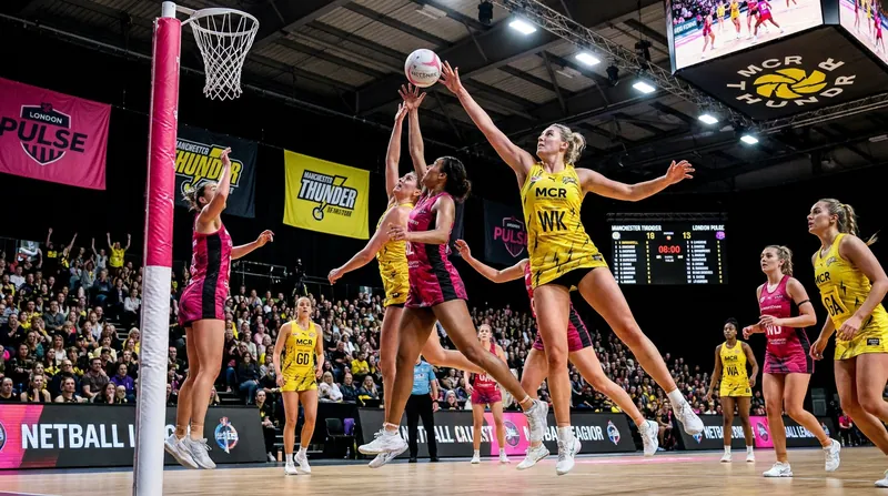 Manchester Thunder edged out London Pulse in a thrilling Netball Super League Grand Final.