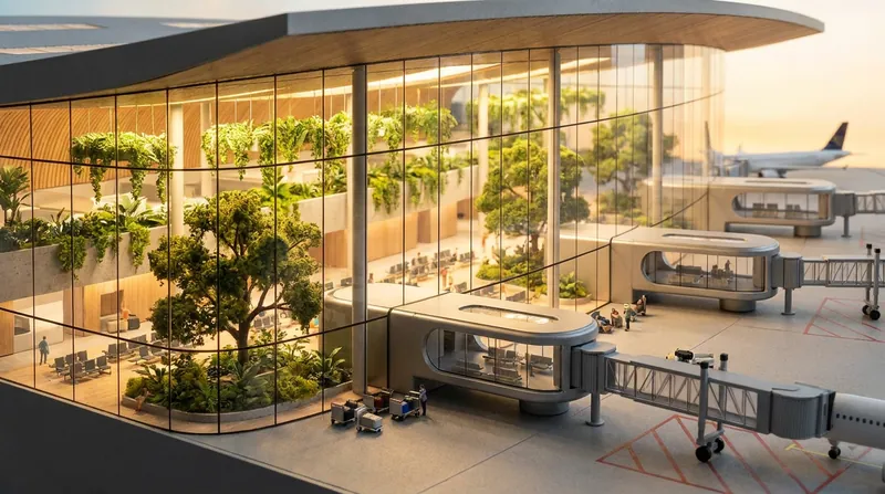 Both airports are designed to offer state-of-the-art passenger experiences to attract lucrative transit traffic.