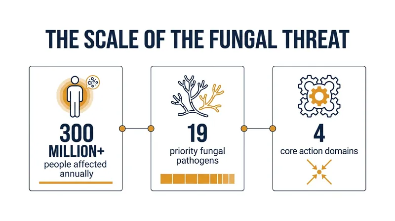 Fungal diseases affect hundreds of millions globally but have historically been excluded from national health strategies.