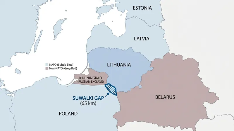 Lithuania's geography places it at the center of NATO's eastern flank, bordering both Kaliningrad and Belarus.