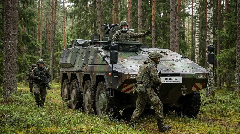 Lithuania is currently building infrastructure to permanently host a 5,000-strong German combat brigade by 2027.