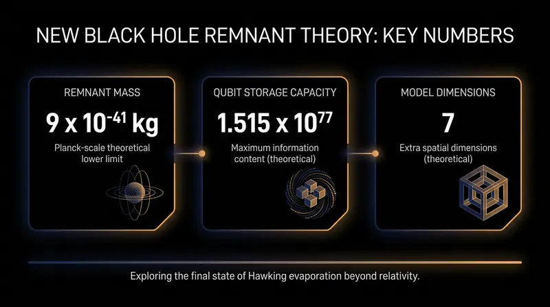 The mathematical predictions of the seven-dimensional remnant model.