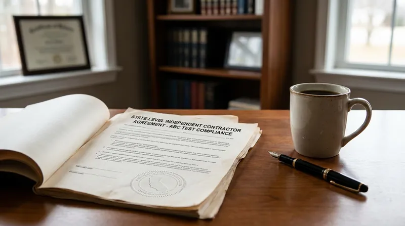 Despite federal changes, businesses must still comply with strict state-level labor laws like California's ABC test.