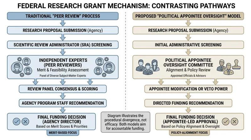 A proposed OMB rule would shift grant oversight from independent scientific experts to senior political appointees.