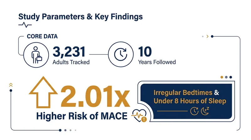 The University of Oulu study tracked middle-aged adults for a decade to measure cardiovascular outcomes.