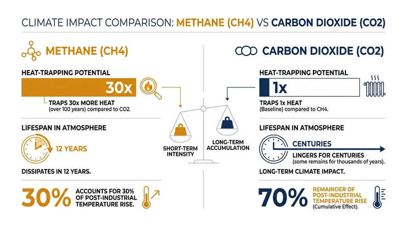 Methane is a highly potent but short-lived greenhouse gas, making it a prime target for near-term climate action.