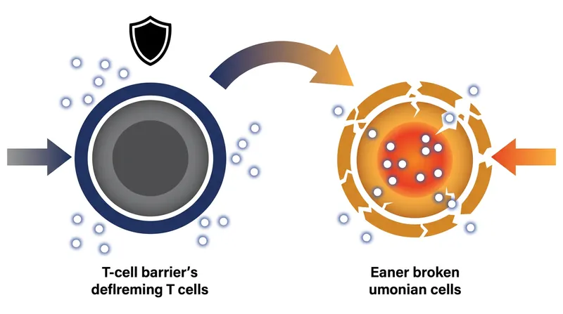 The novel therapy uses an Fc-enhanced antibody to break down the tumor's dense microenvironment, allowing T-cells to infiltrate and attack.