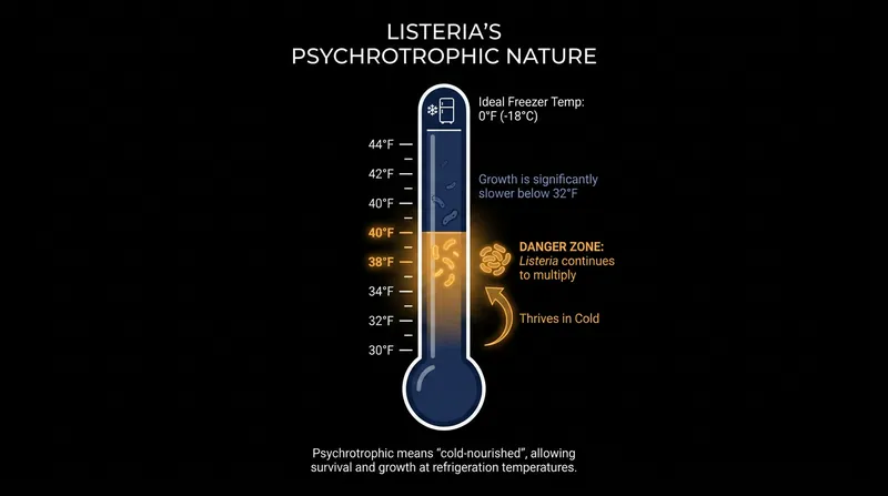 Unlike most bacteria, Listeria thrives at standard refrigeration temperatures.