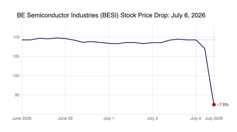 Reports of a delay in hybrid bonding adoption triggered a sharp sell-off for equipment manufacturers.