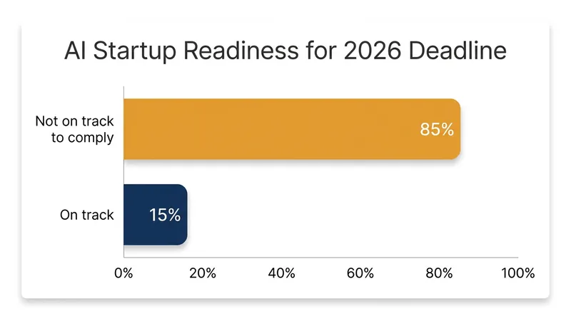 A majority of European AI startups reported lacking the resources to meet the original mid-2026 compliance deadline.