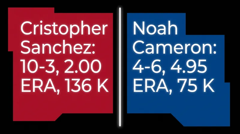 Monday's pitching matchup features a stark contrast in recent performance.