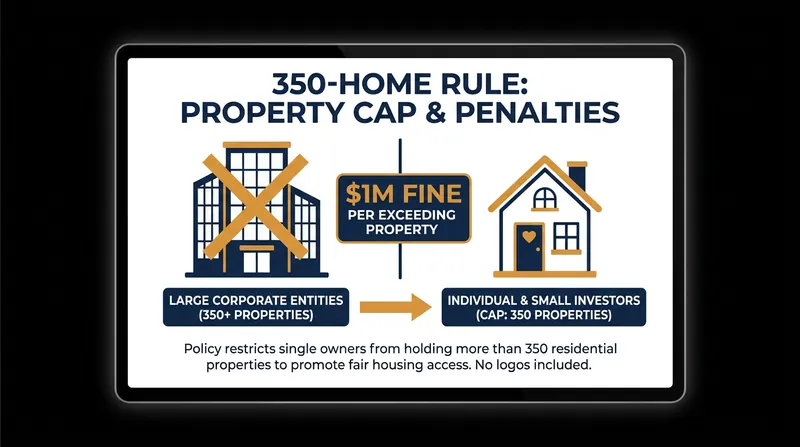 How the 350-Home Rule caps institutional investment in existing single-family properties.